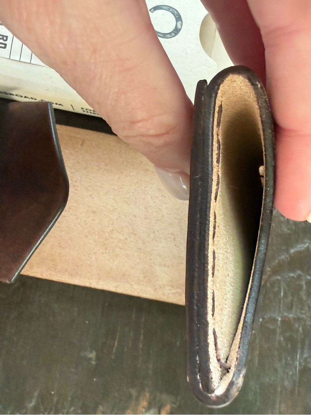 OLDIS RD | Oldis One Brown Full-Grain Vachetta Wallet - Picture 5 of 6